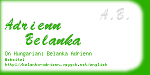 adrienn belanka business card